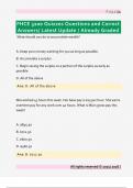 FHCE 3200 Quizzes Questions and Correct  Answers&sol; Latest Update &sol; Already Graded