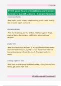 FHCE 3200 Exam 2 Questions and Correct  Answers&sol; Latest Update &sol; Already Graded 