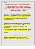 NSG 123 HESI FINAL EXAM 2 VERSIONS &lpar;VERSION A  AND B&rpar; CURRENTLY TESTING COMPLETE  QUESTIONS AND CORRECT DETAILED ANSWERS  WITH RATIONALES &lpar;VERIFIED ANSWERS&rpar; &vert;ALREADY  GRADED A&plus;&vert;&vert;NEWEST EXAM&excl;&excl;&excl;