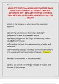 NASM CPT TEST FINAL EXAM AND PRACTICE EXAM  QUESTIONS CURRENTLY TESTING COMPLETE  QUESTIONS WITH DETAILED VERIFIED ANSWERS  WITH RATIONALES &sol;ALREADY GRADED A&plus; &sol;&sol;LATEST  EXAM&excl;&excl;&excl;