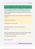 Illustrator CC Exam Questions and Correct  Answers&sol; Latest Update &sol; Already Graded 
