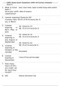 LMFT State Exam Questions With All Correct Answers 2025&excl;&excl;&excl;
