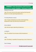 HMMWV Test Questions and Correct  Answers&sol; Latest Update &sol; Already Graded