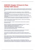 HUN1201 Chapter 10 Exam A&plus; Pass Verified 100&percnt; Solved