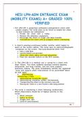 HESI LPN-ADN ENTRANCE EXAM &lpar;MOBILITY EXAMS&rpar; A&plus; GRADED 100 &percnt;VERIFIED