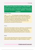 CHES Exam Review Area II&colon; Plan Health  Education and Promotion Questions and  Correct Answers&sol; Latest Update &sol; Already  Graded