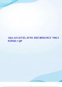AQA AS LEVEL JUNE 2025 BIOLOGY 7401&sol;1 PAPER 1 QP