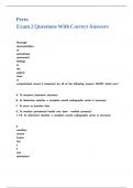 Perio Exam 2 Questions With Correct Answers
