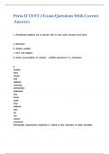 Perio II TEST 2 Exam Questions With Correct Answers