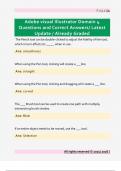 Adobe Visual Illustrator Domain 5  Questions and Correct Answers&sol; Latest  Update &sol; Already Graded