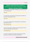 Adobe Visual Illustrator Domain 5  Questions and Correct Answers&sol; Latest  Update &sol; Already Graded