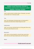Adobe visual illustrator domain 3  Questions and Correct Answers&sol; Latest  Update &sol; Already Graded