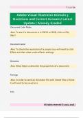 Adobe Visual Illustrator Domain 5  Questions and Correct Answers&sol; Latest  Update &sol; Already Graded