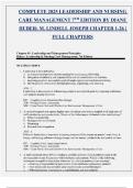 Test Bank of Leadership and Nursing Care Management 7th Edition Lindell Joseph&comma; Diane Huber Test Bank Chapter 1-26