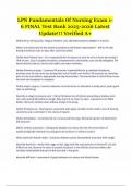 LPN Fundamentals Of Nursing Exam 1-6 FINAL Test Bank 2025-2026 Latest Update&excl;&excl;&excl; Verified A&plus;