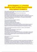 Jarvis Chapters 1&comma; 2&comma; 3 Practice Questions With Verified Answers Latest 2025 Update&excl;&excl;&excl; Graded A&plus;