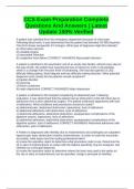 CCS Exam Preparation Complete Questions And Answers &vert; Latest Update 100&percnt; Verified
