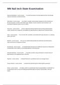 MN Nail tech State Examination Practice Questions And Answers 100&percnt; Verified&period;