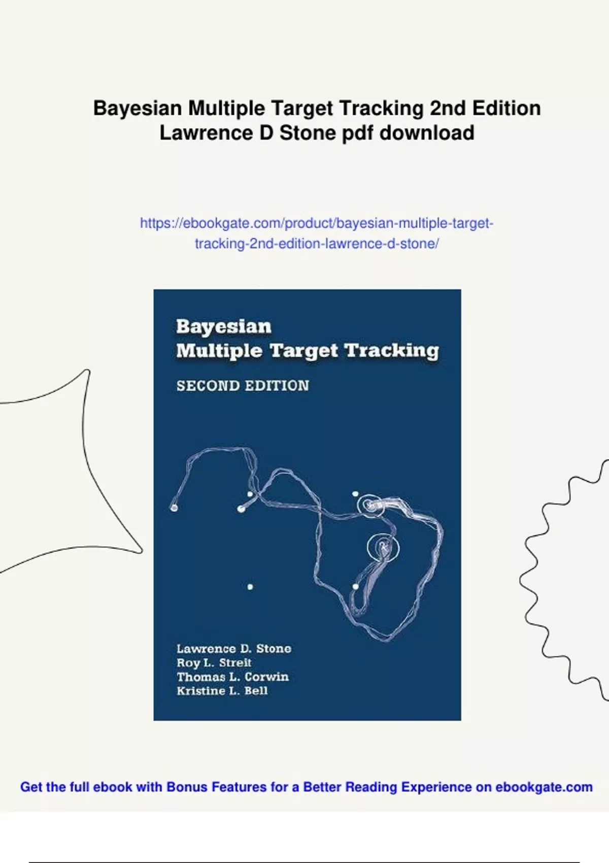 Summary Bayesian Multiple Target Tracking 2nd Edition Lawrence D Stone ...
