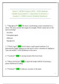 Exam 1&colon; NR304 &lpar;Latest 2025 &sol; 2026 Updates Health Assessment II &vert; Questions & Answers &vert; Grade A &vert; 100&percnt; Correct &lpar;Verified Solutions&rpar;