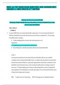 NURS 432 TEST BANK EXAM QUESTIONS AND ANSWERS BEST GRADED A&plus; NEW UPDATE 10TH EDITION 