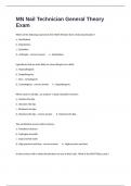 MN Nail Technician General Theory Exam With Actual Questions And Correctly Well Defined&period;