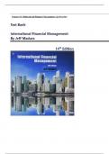Solutions For International Financial Management&comma; 14th Edition Madura All Chapters 1-21 complete