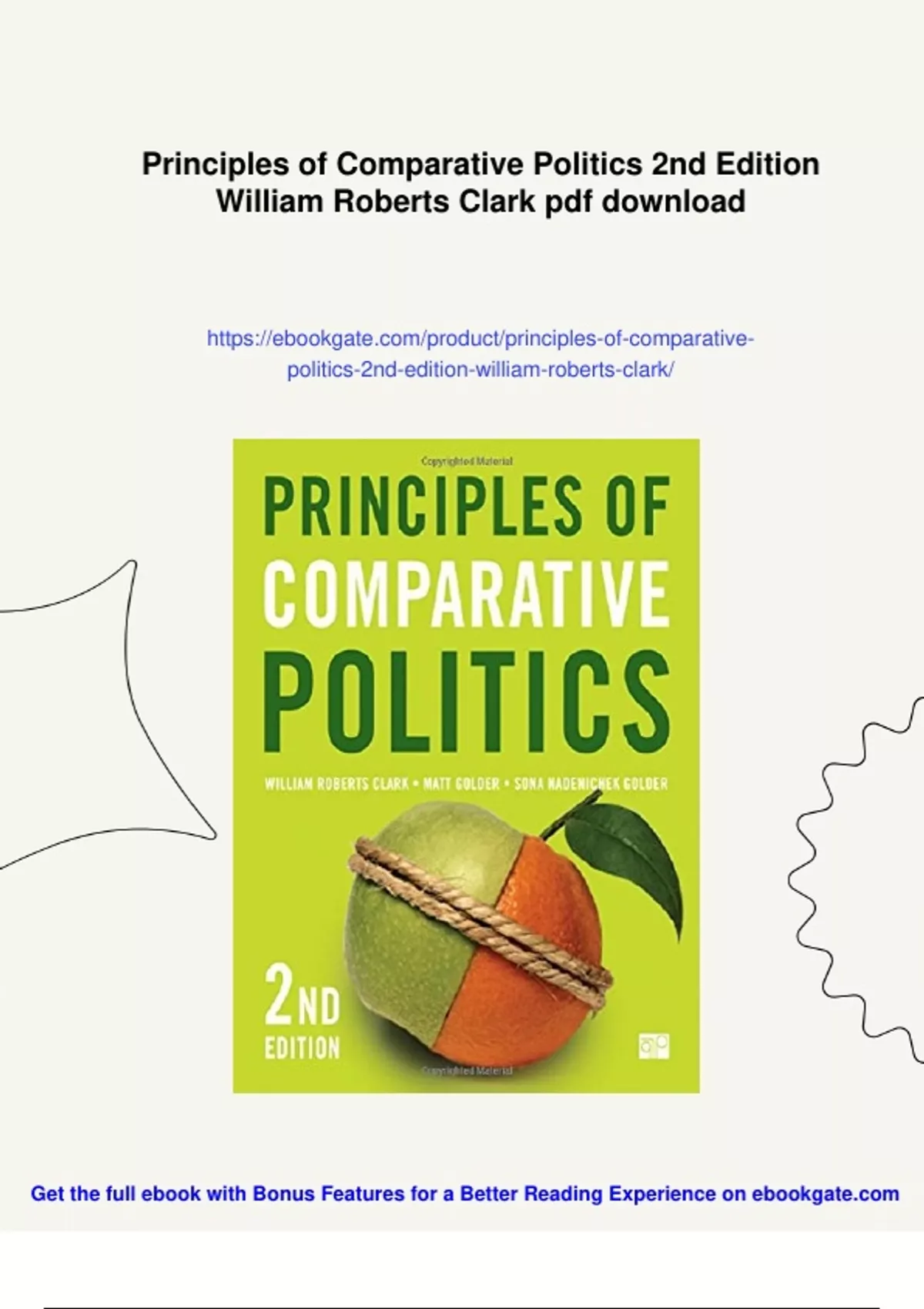 Summary Principles of Comparative Politics 2nd Edition William Roberts Clark - Digital Download ...