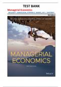 Test Bank for Managerial Economics &lpar;9th Edition&rpar; by William F&period; Samuelson&comma; Stephen G&period; Marks&comma; and Jay L&period; Zagorsky &vert;Fully covered&vert;