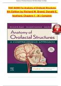 Test Bank For Anatomy of Orofacial Structures 9th Edition By Richard W&period; Brand&semi; Donald E&period; Isselhard &vert;All Chapters &lpar;1-36&rpar;&vert;Latest Version 2025
