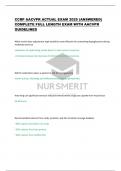 CCRP AACVPR ACTUAL EXAM 2025 &lpar;ANSWERED&rpar;  COMPLETE FULL LENGTH EXAM WITH AACVPR  GUIDELINES