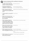 Predictive Intelligence Micro-Certification &sol; Score 100&percnt; &sol; 2025 Update &sol; Study Guide & Practice Quiz
