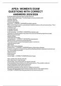 APEA PATHO  EXAMS QUESTIONS AND CORRECT ANSWERS &vert; LATEST UPDATE &vert; RATED A&plus;