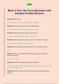 Block 2 Test- Air Force Questions with  Detailed Verified Answers