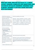 HESI EXIT NGN&comma; HESI RN Exit Exam V1 -7 &lpar;2025&rpar;  LATEST VERSION COMPLETE 900 QUESTIONS AND  ACCURATE DETAILED ANSWERS ASSURED PASS  ALREADY GRADED A&plus;&lpar;ACTUAL EXAM 2025-2026  WITH RATIONALE           