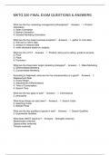 MKTG 320 FINAL EXAM QUESTIONS & ANSWERS