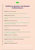 CCHI-Core Questions with Detailed  Verified Answers 