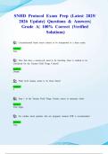 SNHD Protocol Exam Prep &lpar;Latest 2025&sol; 2026 Update&rpar; Questions & Answers&vert; Grade A&vert; 100&percnt; Correct &lpar;Verified Solutions&rpar;