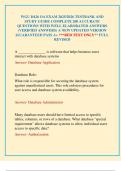 WGU D426 OA EXAM 2025&sol;2026 TESTBANK AND STUDY GUIDE COMPLETE 200 ACCURATE QUESTIONS WITH WELL ELABORATED ANSWERS &lpar;VERIFIED ANSWERS&rpar; A NEW UPDATED VERSION &vert;GUARANTEED PASS A&plus; &ast;&ast;&ast;RED TEXT ONLY&ast;&ast; FULL REVISED