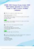 SNHD EMS Protocol Exam &lpar;Latest 2025&sol; 2026 Update&rpar; Questions & Answers&vert; Grade A&vert; 100&percnt; Correct &lpar;Verified Solutions&rpar;