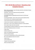 PSY 140 UC Merced Exam 1 Questions And Complete Answers 