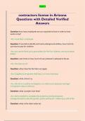 contractors license in Arizona  Questions with Detailed Verified  Answers