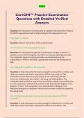 CoreCHI&trade; Practice Examination  Questions with Detailed Verified  Answers 