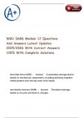 WGU D686 Module 12 Questions And Answers Latest Updates 2025&sol;2026 With Correct Answers 100&percnt; With Complete Solutions
