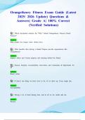 Orangetheory Fitness Exam Guide &lpar;Latest 2025&sol; 2026 Update&rpar; Questions & Answers&vert; Grade A&vert; 100&percnt; Correct &lpar;Verified Solutions&rpar;