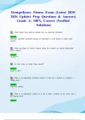 Orangetheory Fitness Exam &lpar;Latest 2025&sol; 2026 Update&rpar; Prep Questions & Answers&vert; Grade A&vert; 100&percnt; Correct &lpar;Verified Solutions&rpar;