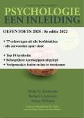Tentamen oefenvragen Psychologie&comma; een inleiding - Philip Zimbardo 8e editie 2022 &sol;9789043040037 &sol; &plus; de leerdoelen &plus; kernbegrippen &plus; veelgemaakte fouten