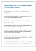 Microbiology Exam 3 - Rio Salado exam with verified detailed solutions