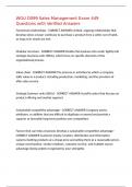 WGU D099 Sales Management Exam 449 Questions with Verified Answers&comma;100&percnt;CORRECT
