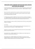 MEDICARE AGENT & BROKER CERTIFICATION EXAM UPDATED QUESTIONS AND ANSWERS
